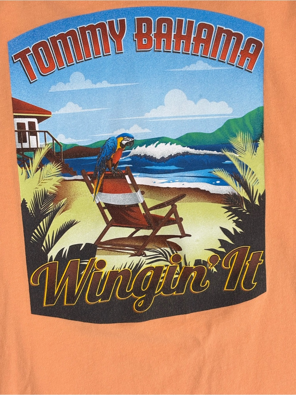 Tommy Bahama back panel carton t shirt